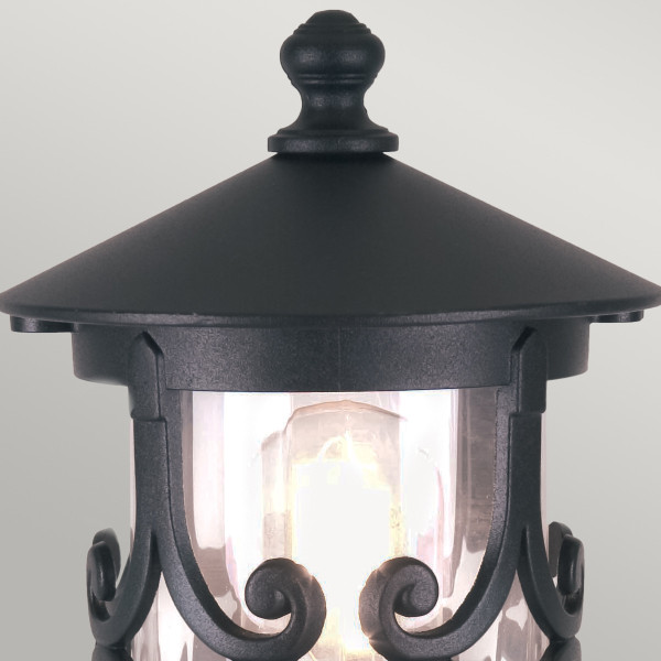 Lampa ogrodowa stojąca czarna Hereford wys:34 cm 1xE27x60W IP23 Elstead