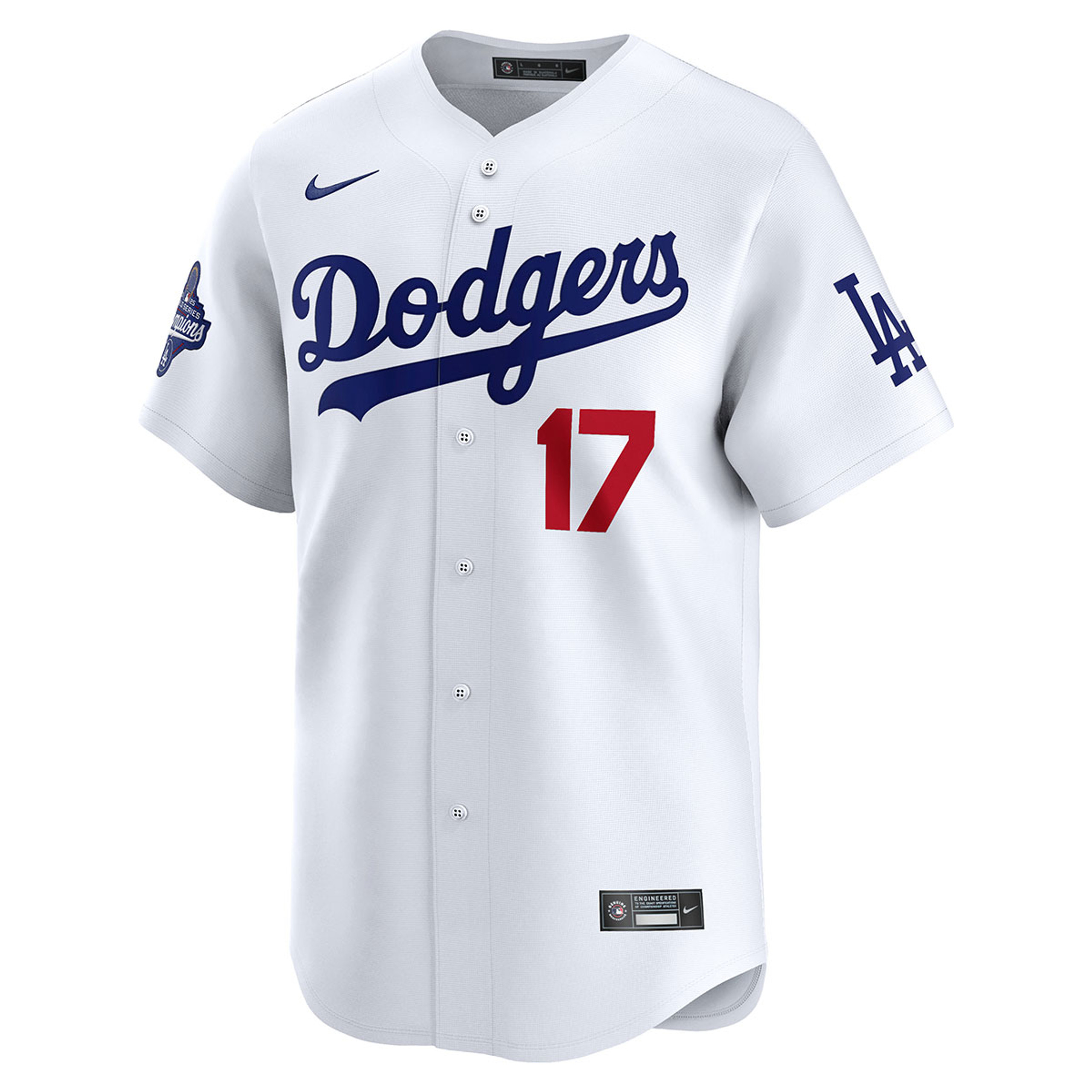 Shohei Ohtani Los Angeles Dodgers Nike 2025 World Series Champions Collection Limited Jersey – White