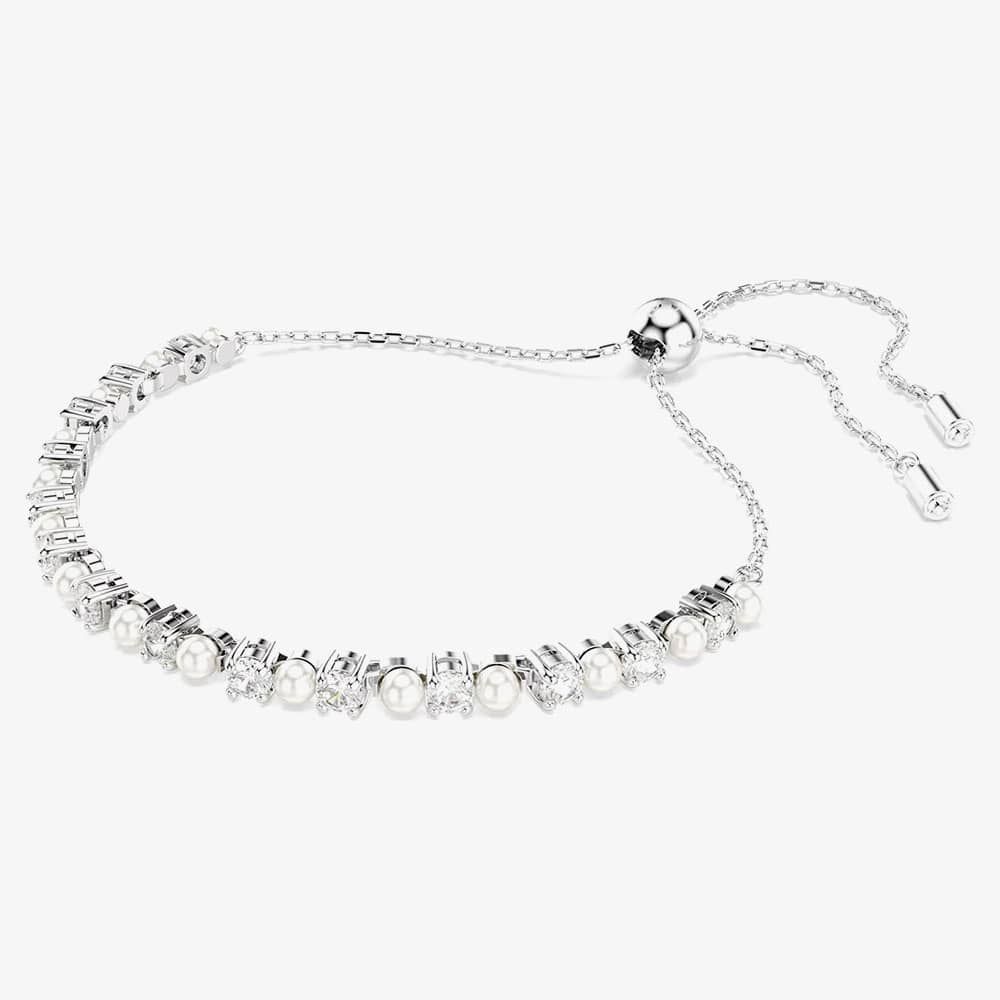 Swarovski Matrix Rhodium Plated Crystal Pearl Bracelet 5689633