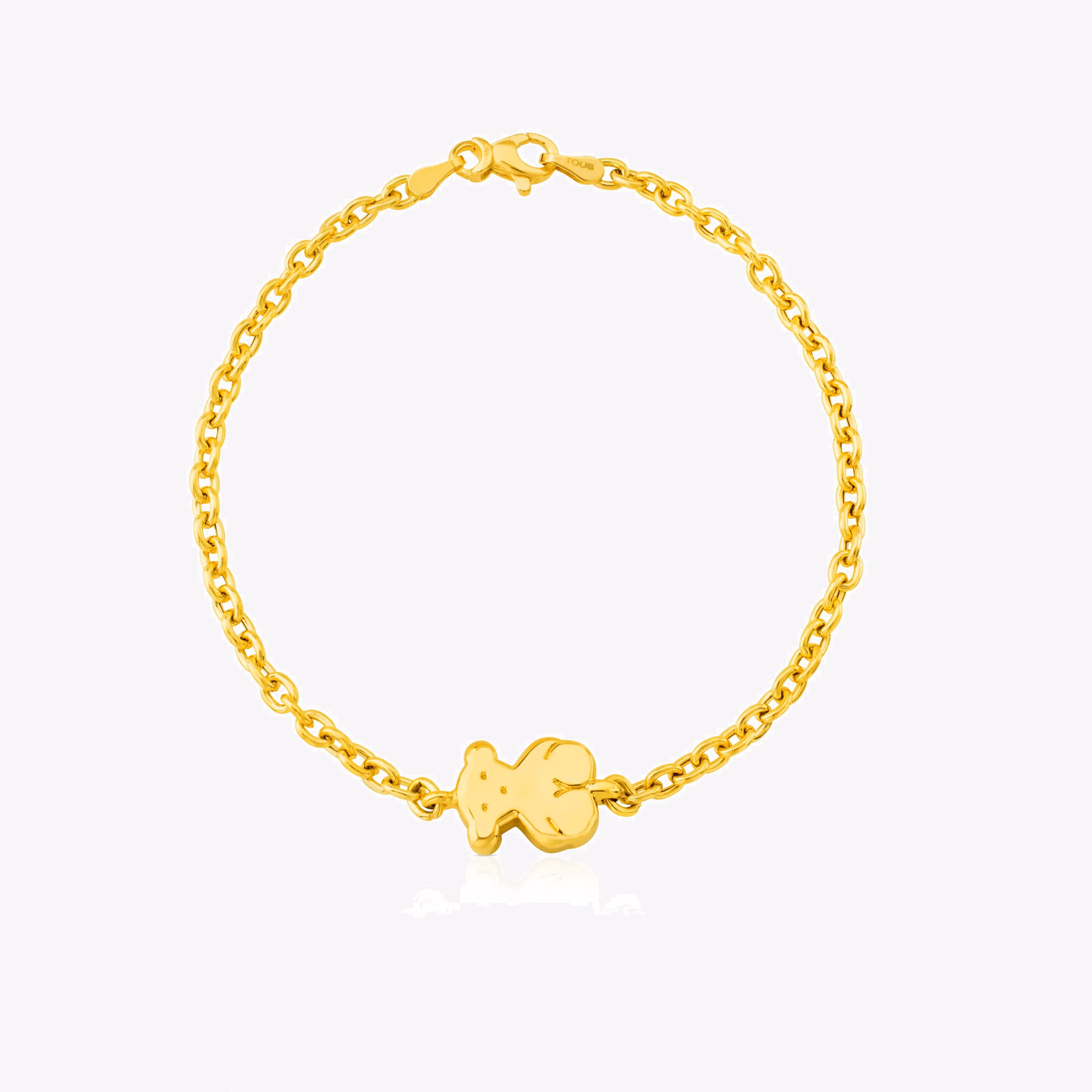 Pulsera cadena oso de oro amarillo Sweet Dolls