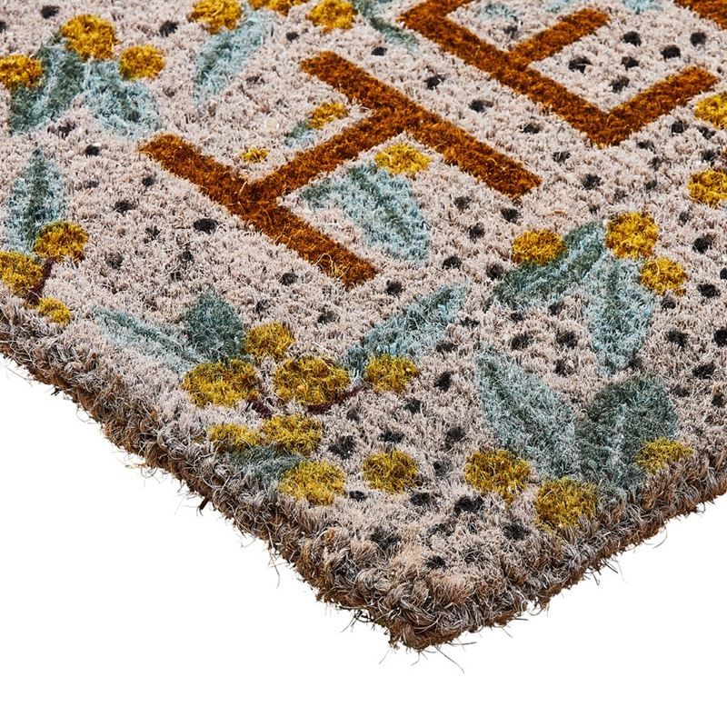 Coir Hello Spot Wattle Doormat