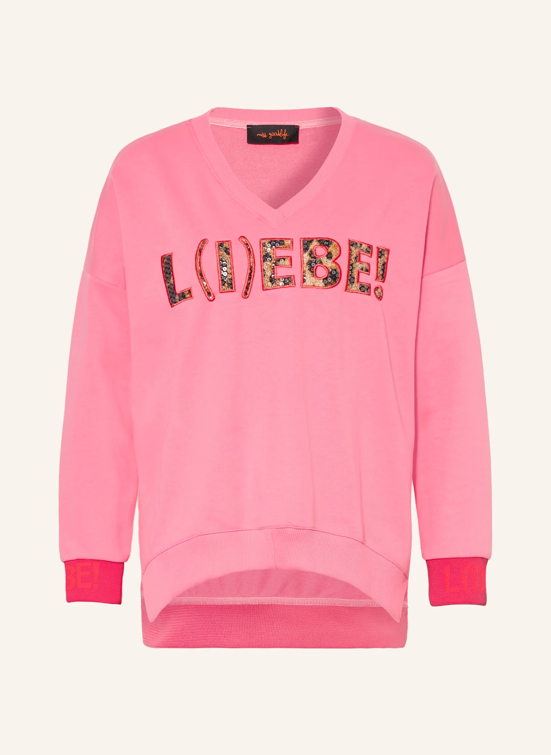 miss goodlife Sweatshirt mit Pailletten