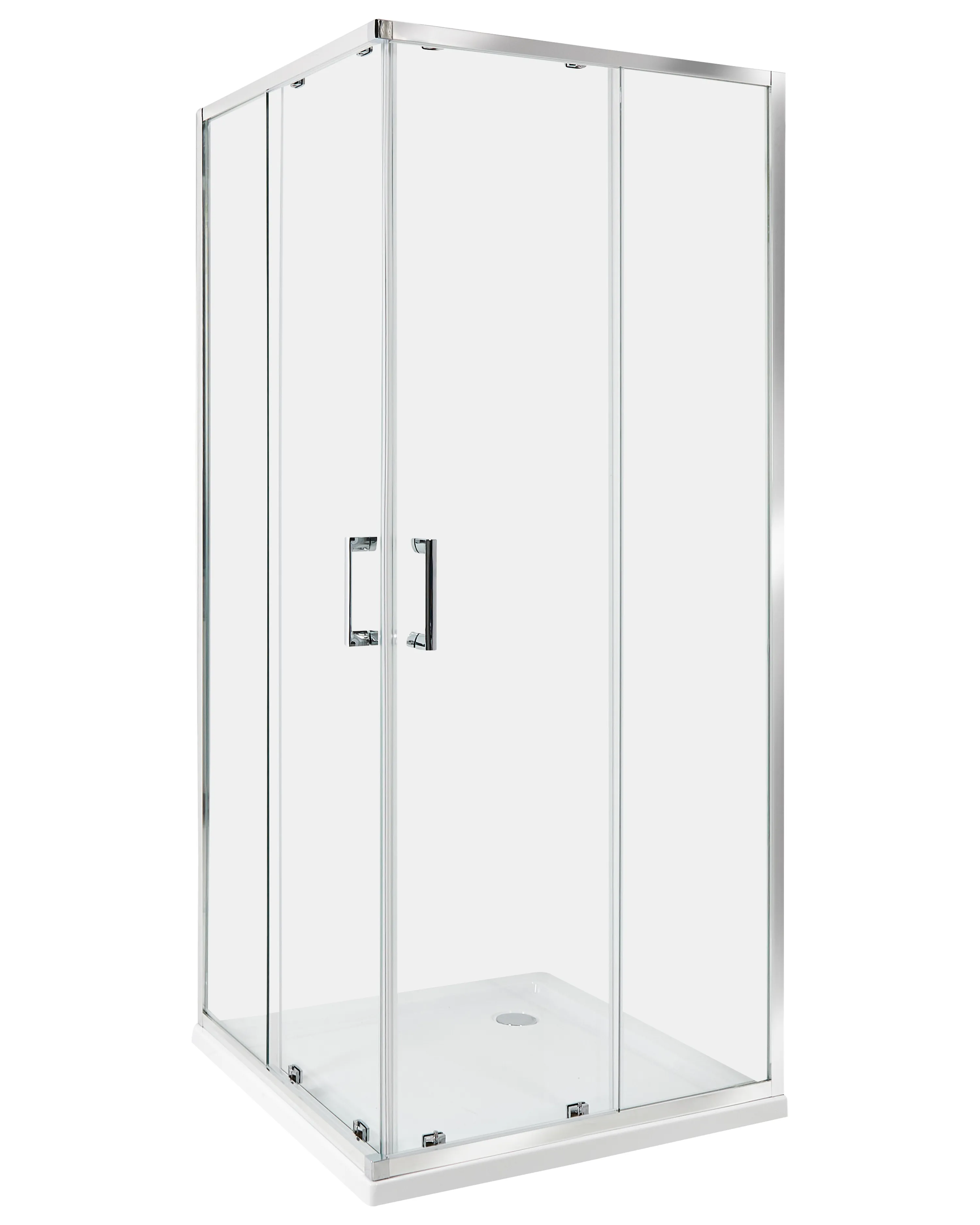 Shower Enclosure TELA 800 x 800 x 1850 mm Silver