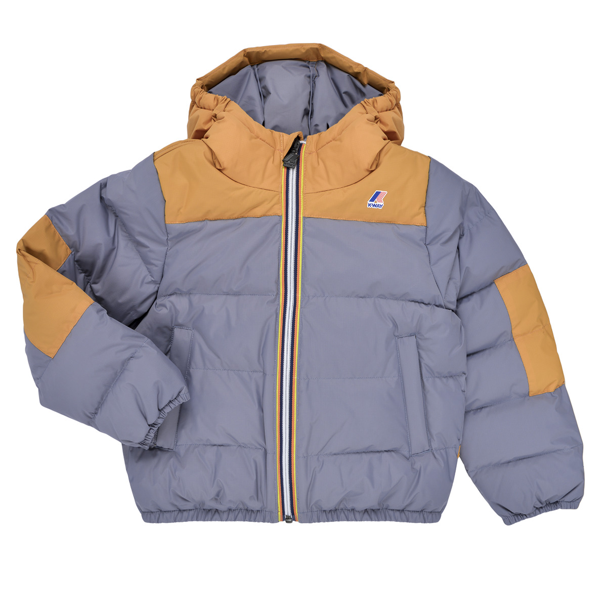 K-Way - P. LE VRAI 3.0 CLAUDE HEAVY WARM - Grey / Orange