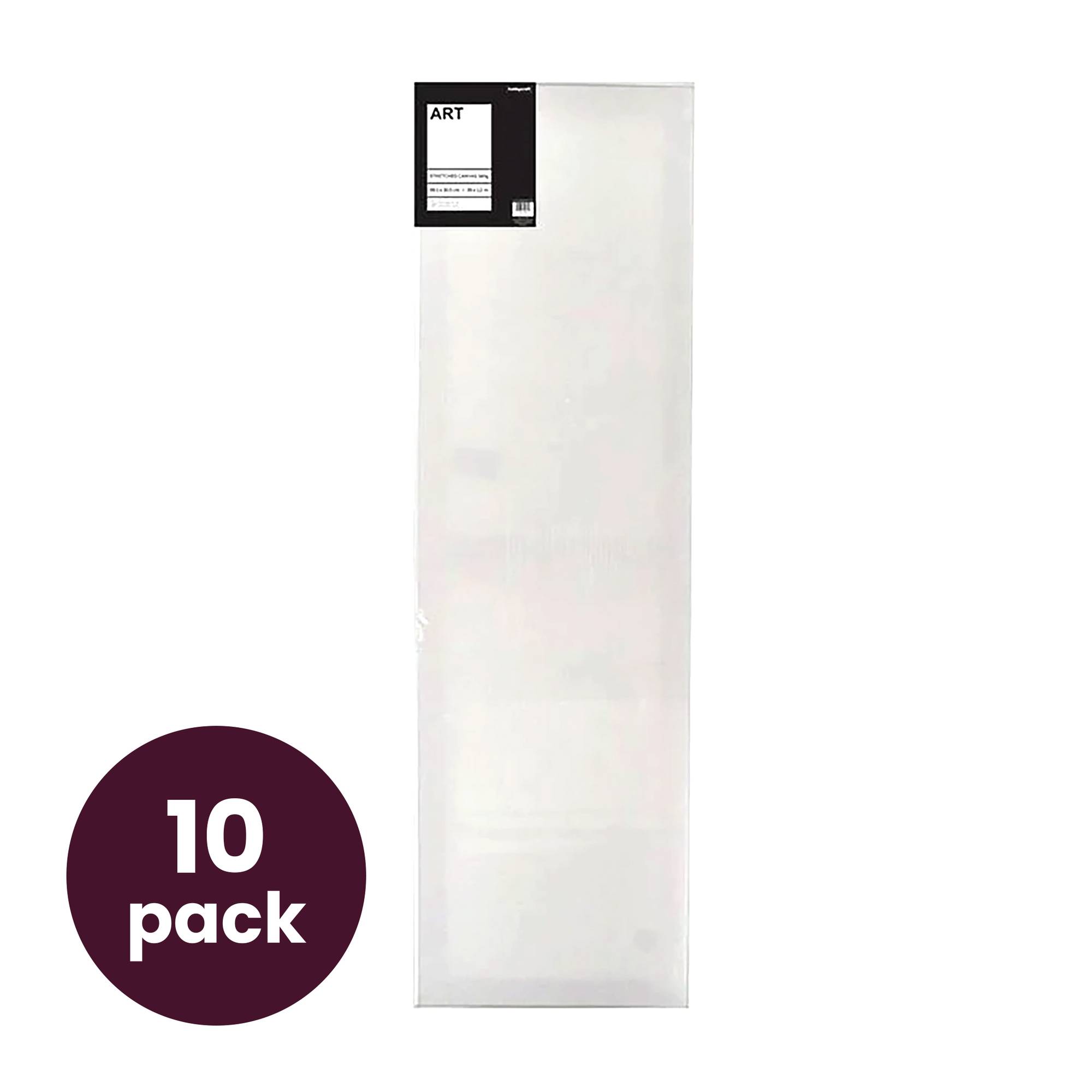 Stretched Canvas 100cm x 30cm 10 Pack Bundle
