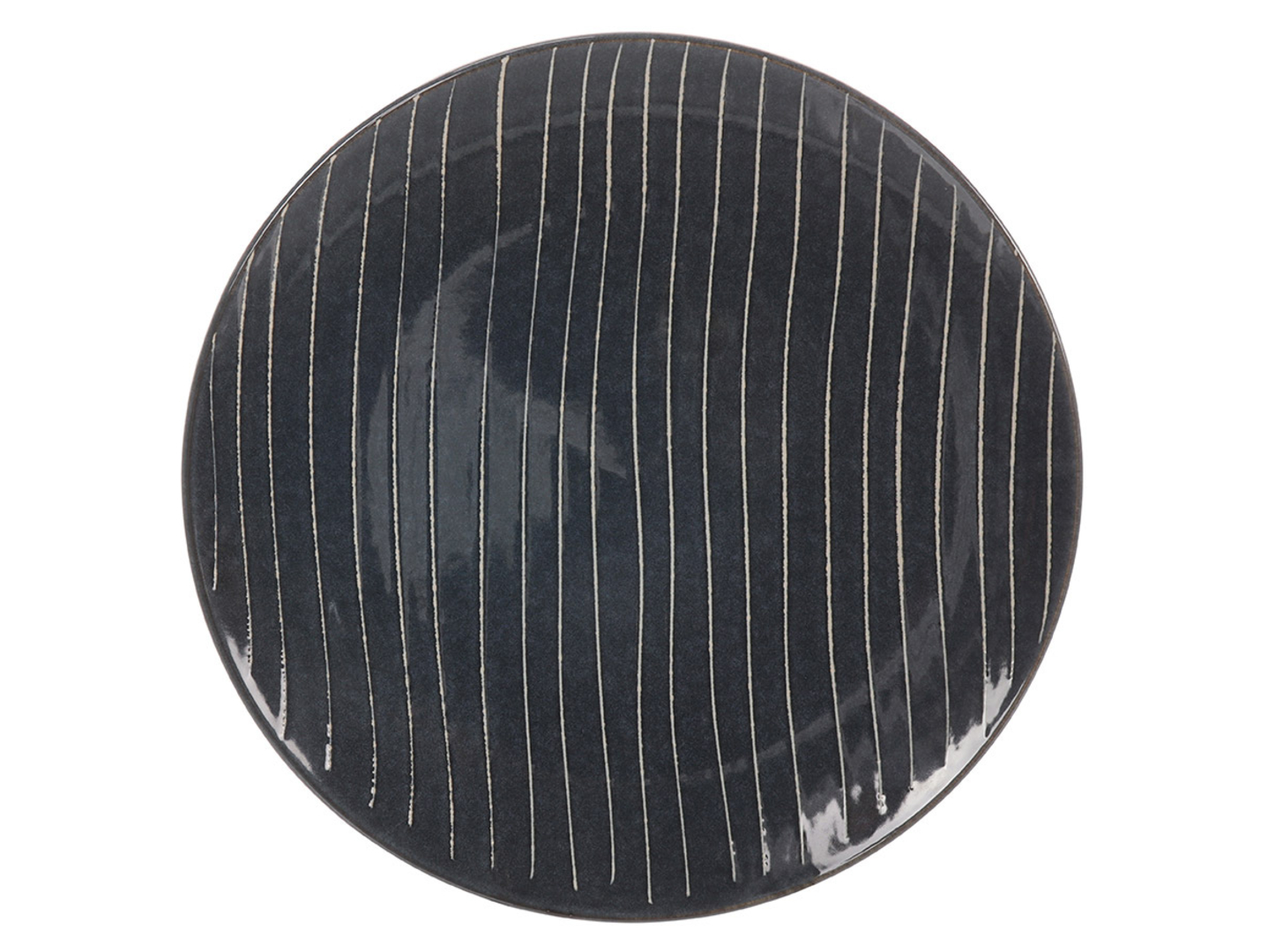 Talerz deserowy Norde Avenue ceramiczny szary