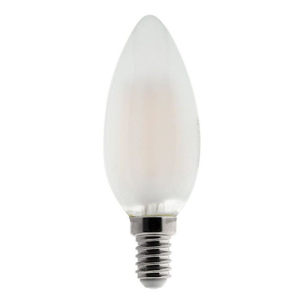 Ampoule déco filament LED Flamme 4W E14 400lm 2700K - Blanc chaud - Zenitech