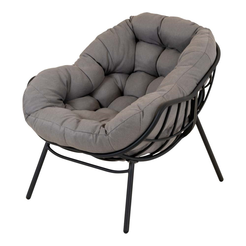 Lesli Living bistrostoel Cozy - grijs - 97x101x93cm