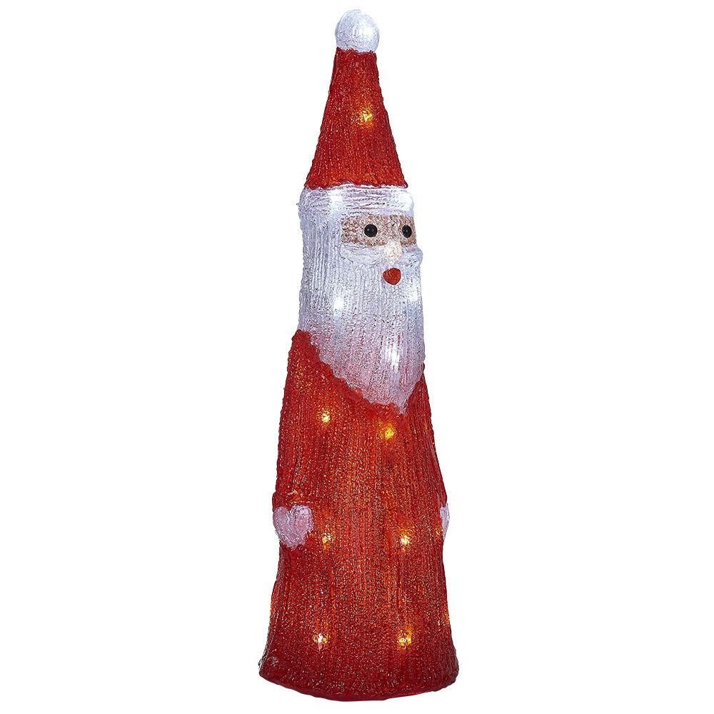 Père No&euml;l lumineux 30LED blanc froid H51cm