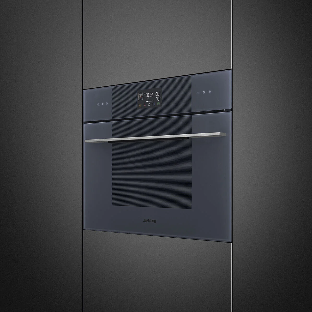 45cm Linea Steam100 Oven Neptune Grey