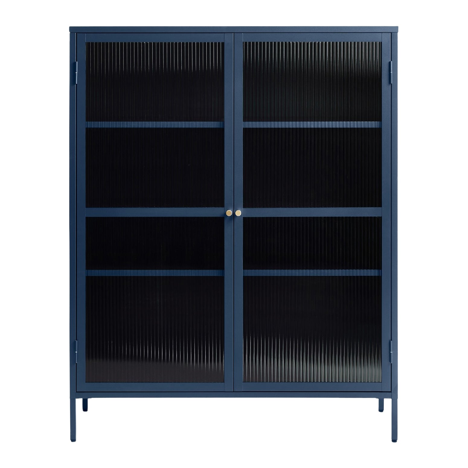 by fonQ Opal Vitrinekast - H 140 cm - Navy