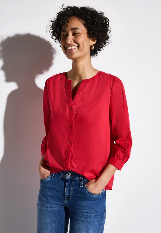 Bluse mit Tapedetails