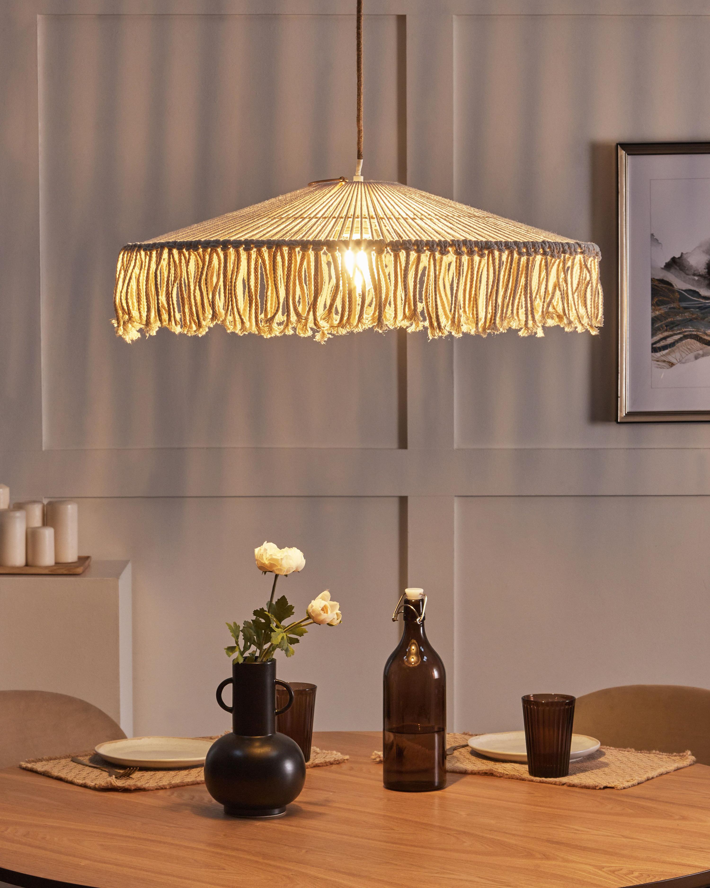 Pendant Lamp AKOBO Paper Rope Beige