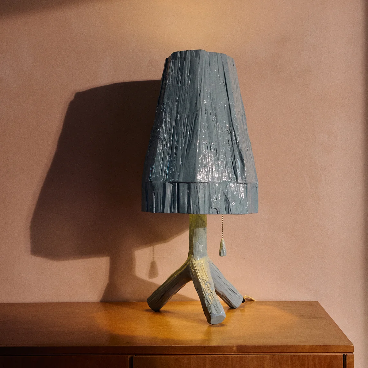 HKliving - Tischleuchte (Teun Zwets), sky blue