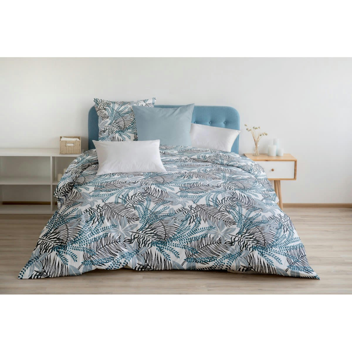 L'AMAZONIE - AMAZONIE Parure de Couette 100% Coton COULEURS - Gris, MATIÈRE - 100%