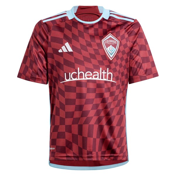 Colorado Rapids adidas Youth 2024 One Flag Kit Replica Custom Jersey - Burgundy