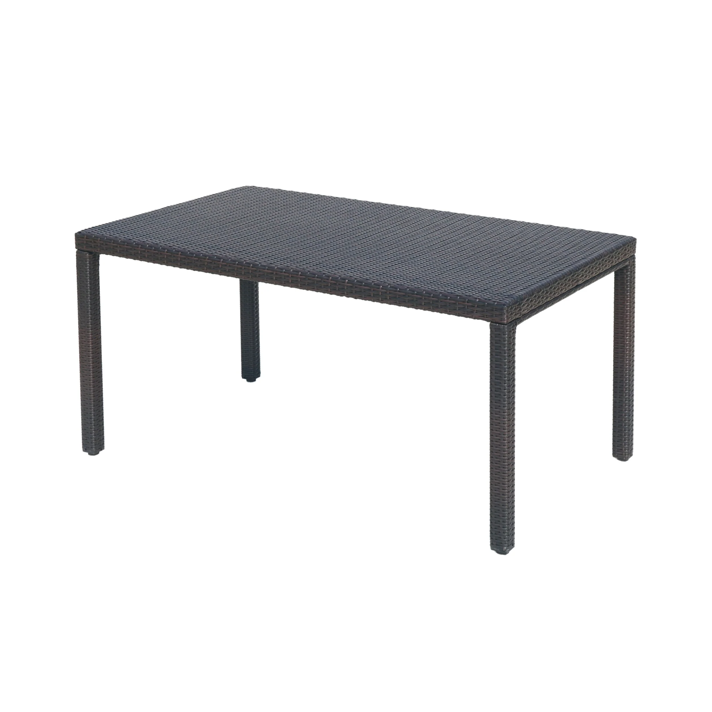 Rhode Island Outdoor Wicker Rectangular Dining Table (ONLY) by Christopher Knight Home - 59.05L x 35.43W x 29.13H