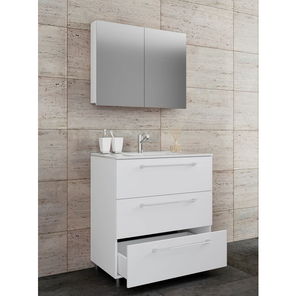 Waschplatz-Set »Badinos«, 3-tlg., 80 cm, weiß