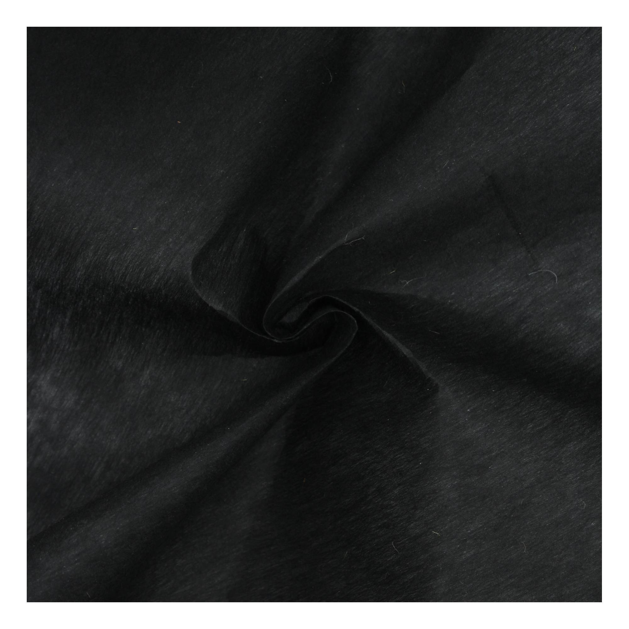 Black Medium Weight Interfacing Fabric by the Metre