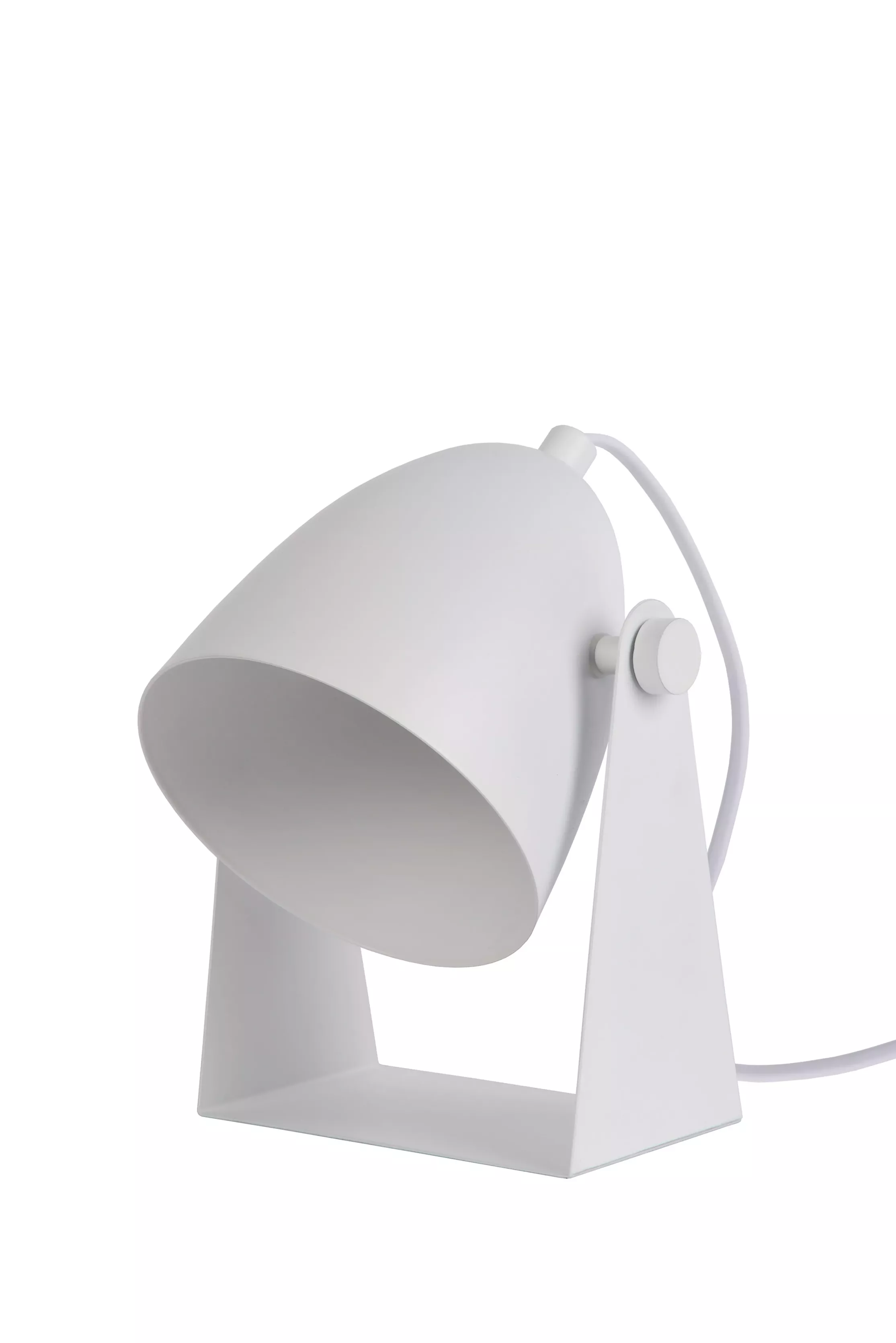 Lampa stołowabiała Chago 1xE14x40W wys:19cm Lucide