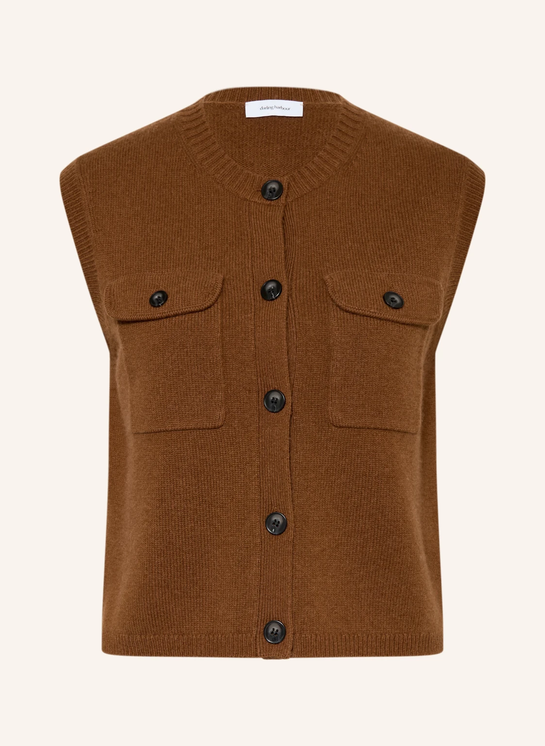 darling harbour Strickweste mit Cashmere
