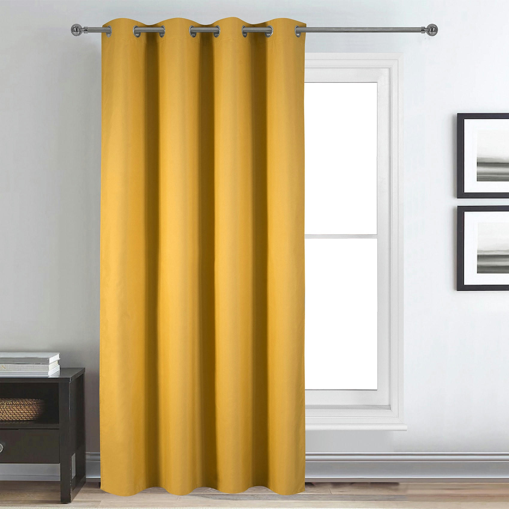 - Rideau déco uni occultant et thermique