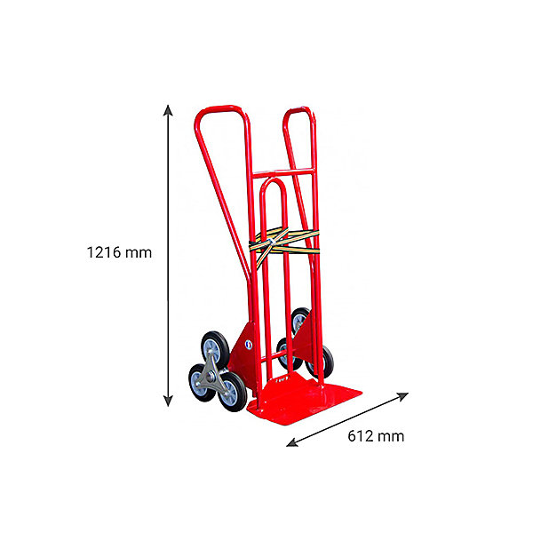 Diable 3 roues charge 250kg - Roues caoutchouc - 810210030
