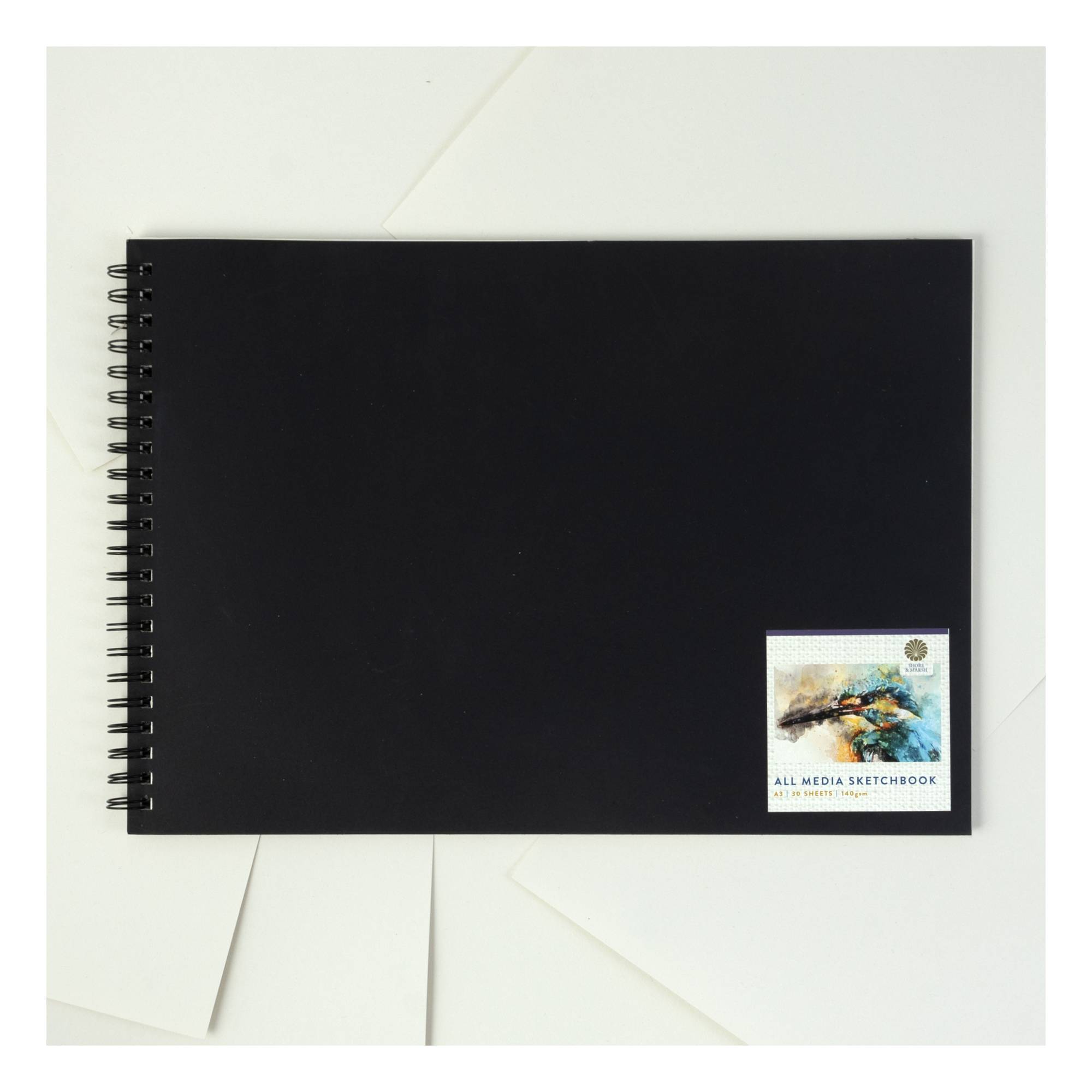 Shore & Marsh Landscape All Media Sketchbook A3