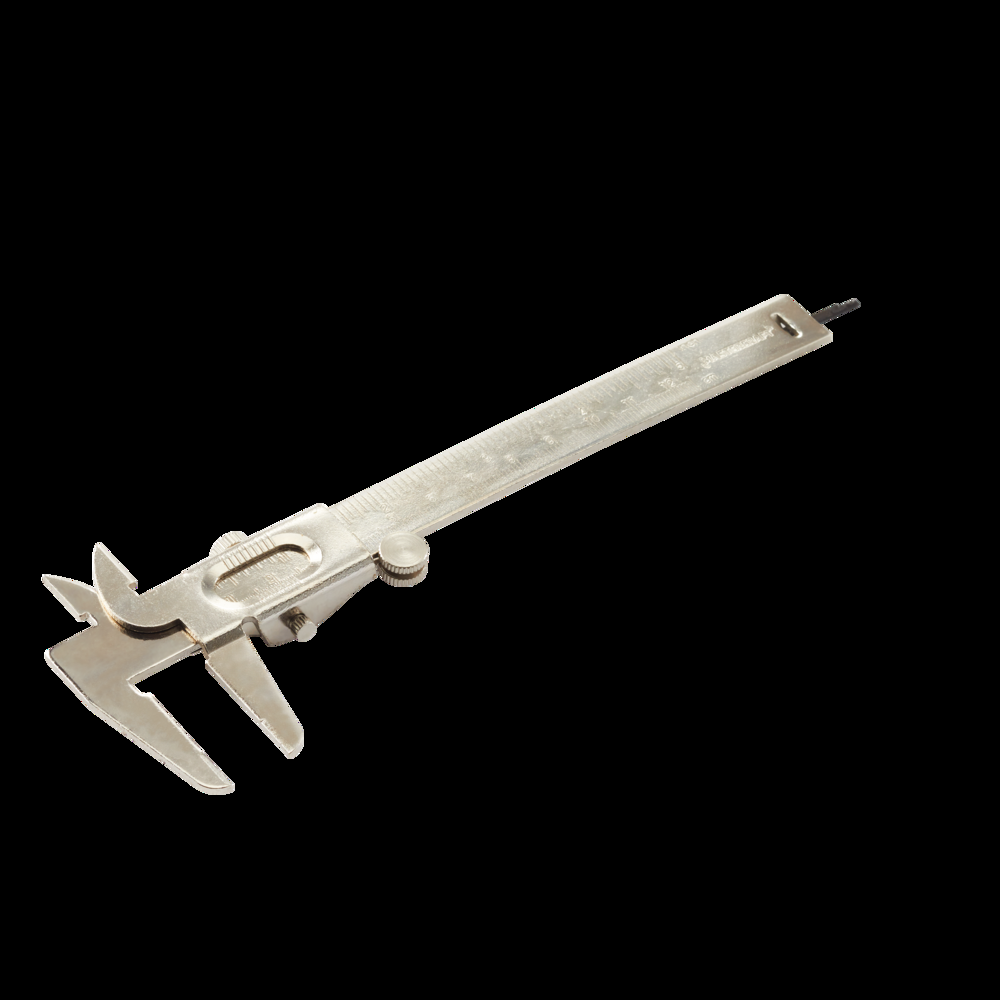 Mastercraft Vernier Caliper, Imperial/Metric, 3 Way Measuring, Rust Resistant, 3.7¼-in x 2½-in x 3/8-in