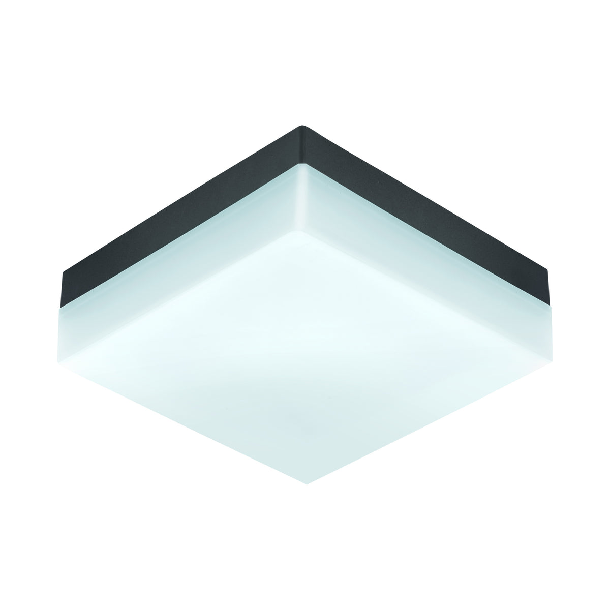 EGLO plafondlamp Sonella - wandlamp buiten - led - 21,5 cm - antraciet/wit