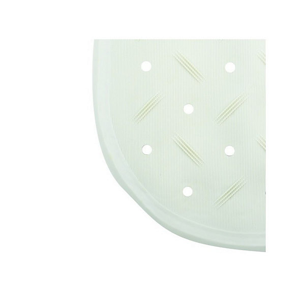 MSV Tapis Fond de douche antidérapant Caoutchouc CLASS 54x54cm Blanc