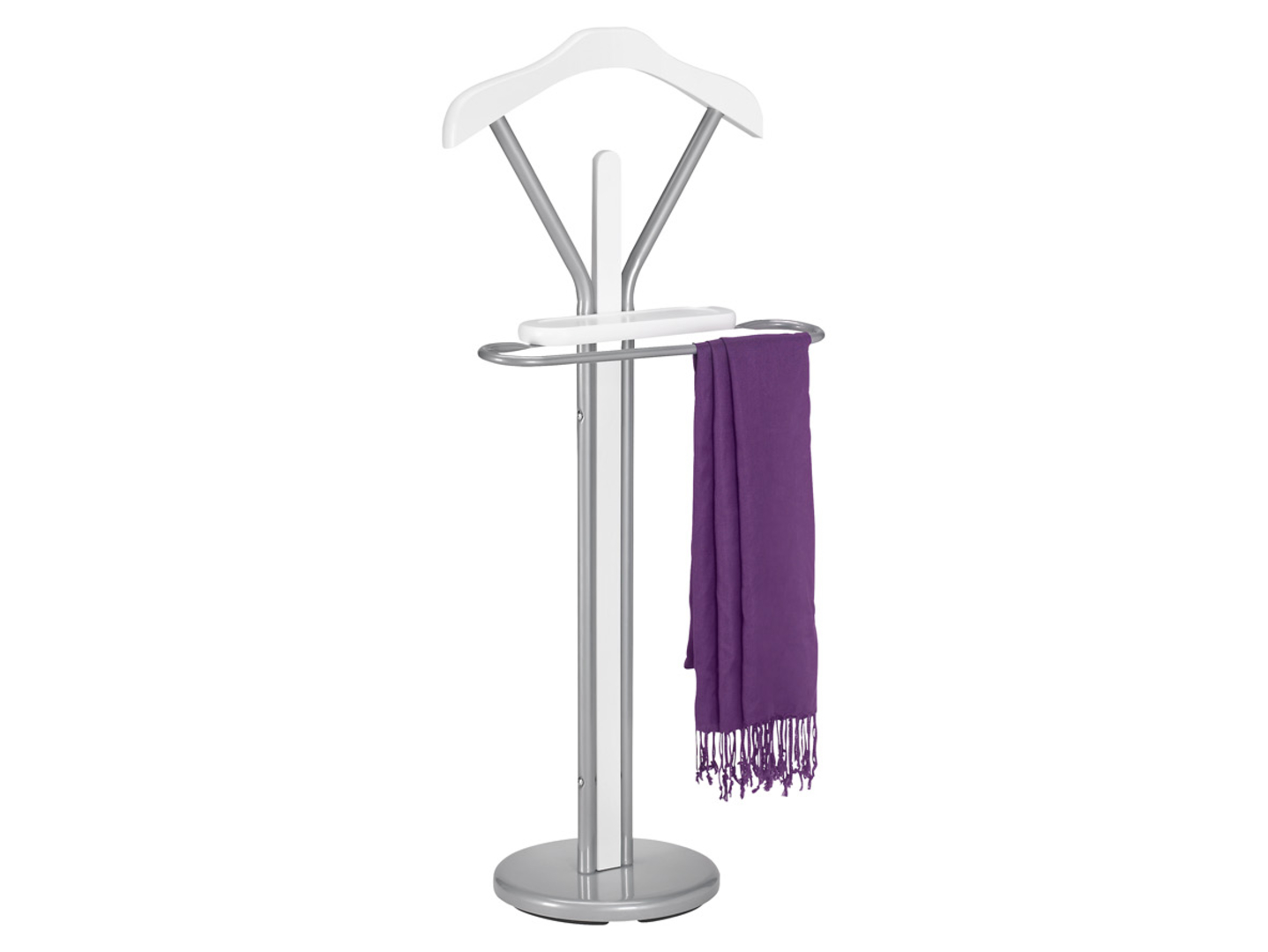 Wieszak Roman 46x109 cm aluminium biały