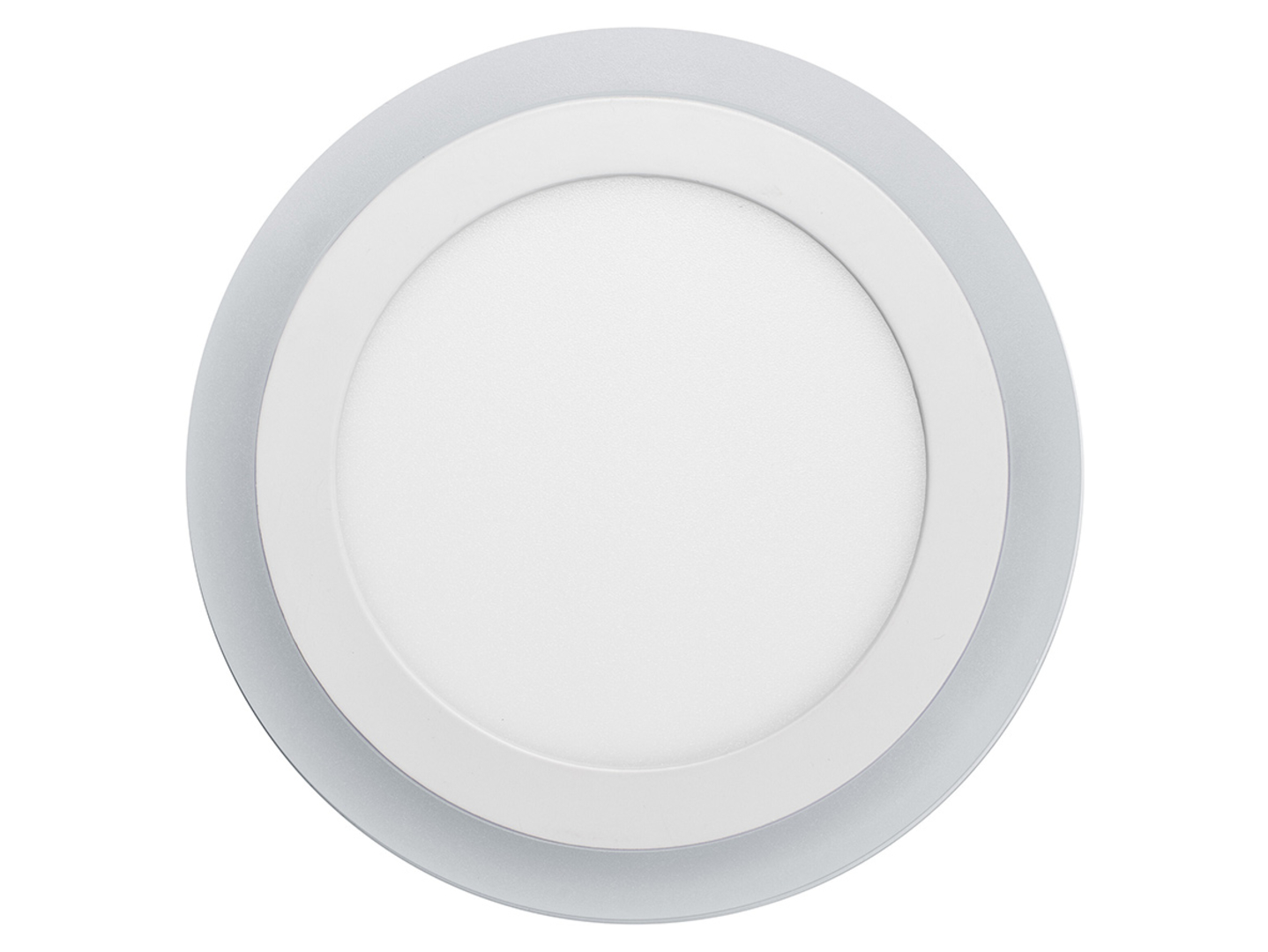 Plafon Clik LED 20 cm aluminiowy biały