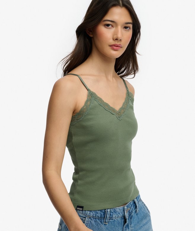 Essential Lace Trim Cami Top