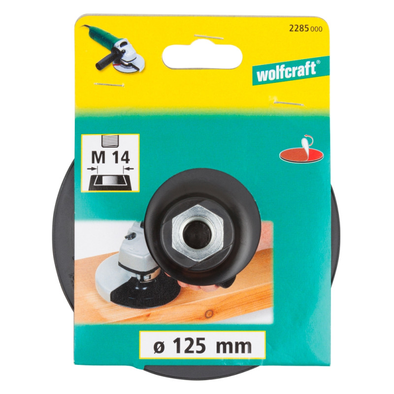 Plateau de ponçage auto-aggripant Ø 125 mm WOLFCRAFT