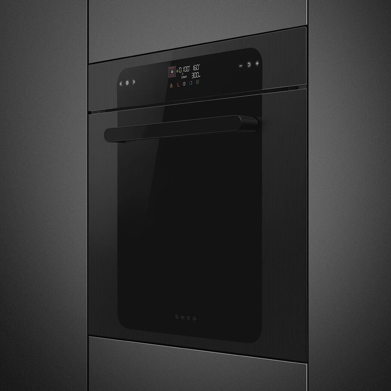 60cm Musa Pyrolytic Single Oven Black