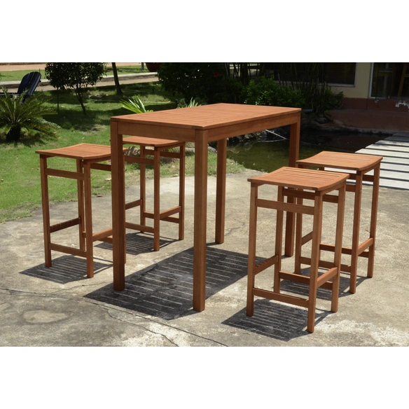 Bartisch »Palmdale«, mit Eukalyptusholz-Tischplatte, BxTxH: 120 x 60 x 100 cm