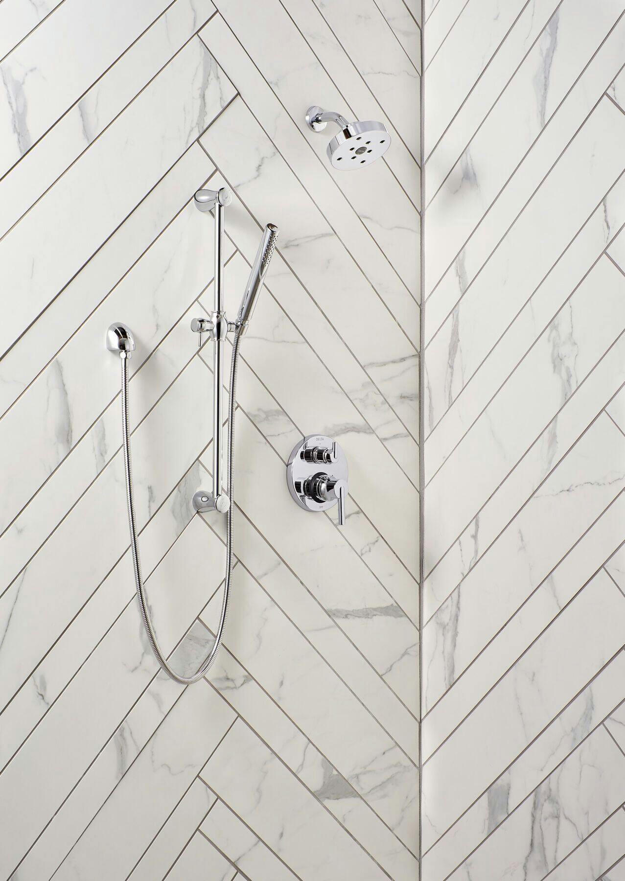 Delta Compel Premium 1 Slide Bar Hand Shower, Chrome
