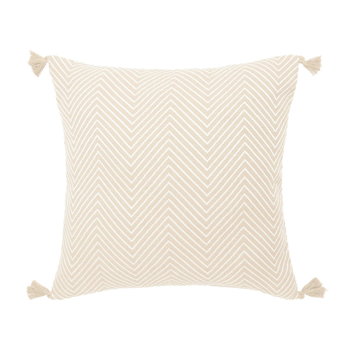 AMSTERDAM - Housse de coussin coton  50x50 taupe clair