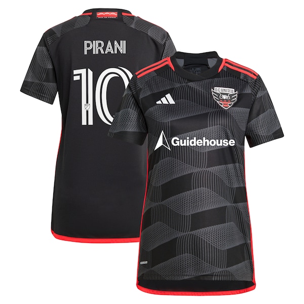 Gabriel Pirani D.C. United adidas Women's 2024 The Icon Kit Replica Player Jersey – Black