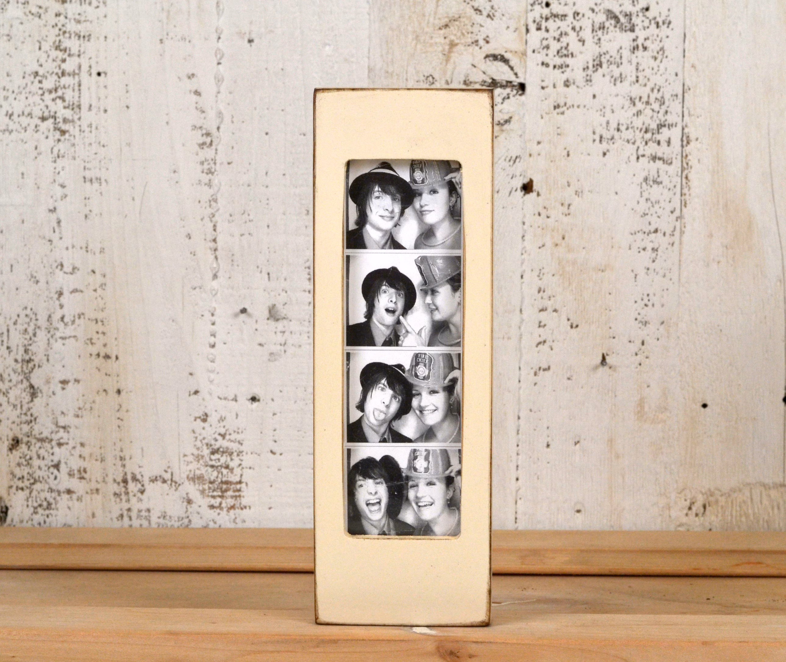 Photo Booth Frame for 2 x 6 Picture Strip in Vintage COLOR of YOUR CHOICE - 2x6