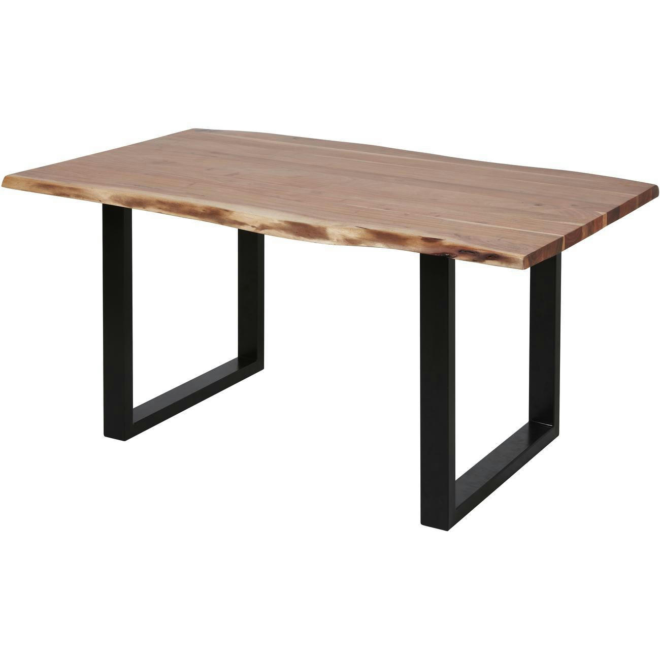 GAO S - Table à manger en Acacia Massif 6 personnes Marron