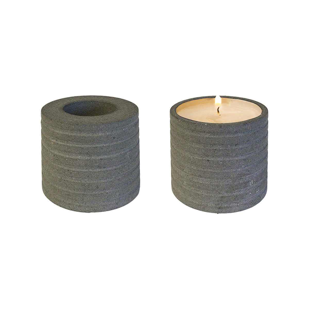 ROKO - Photophore en marbre  silver gris