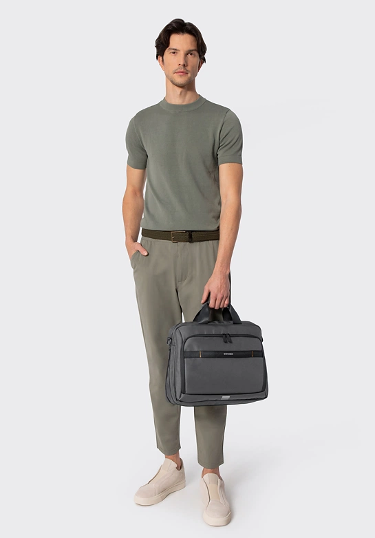 Torba z miejscem na laptopa 17” szara