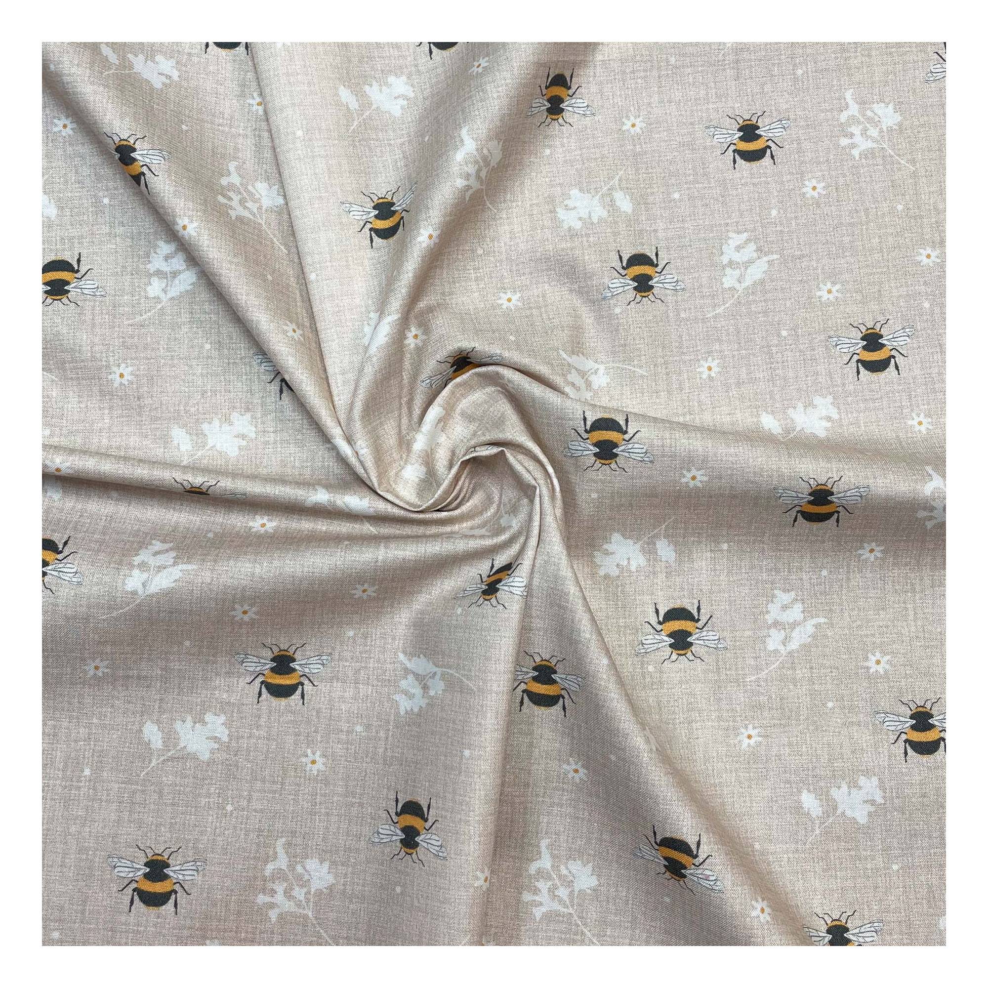 WI Linen Bee Cotton Fabric by the Metre
