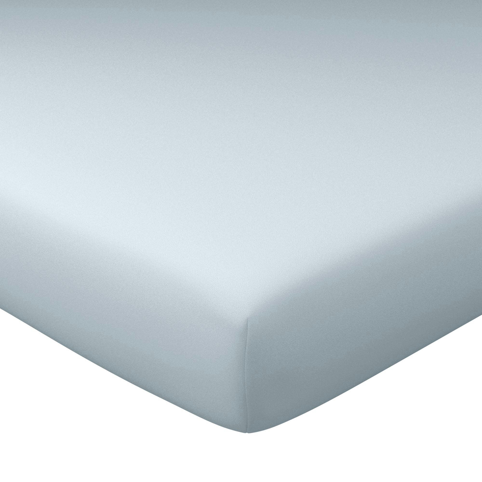 GRANDS BONNETS - Drap-housse grand bonnet 140x200x30 gris perle en coton