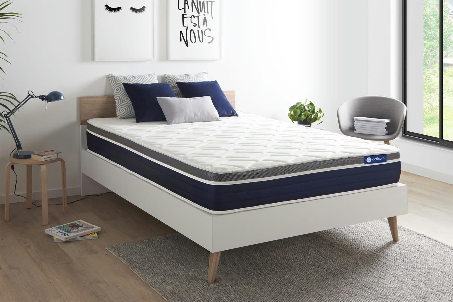 ACTILATEX CONFORT - Matelas 140x190 cm Latex et mémoire de forme