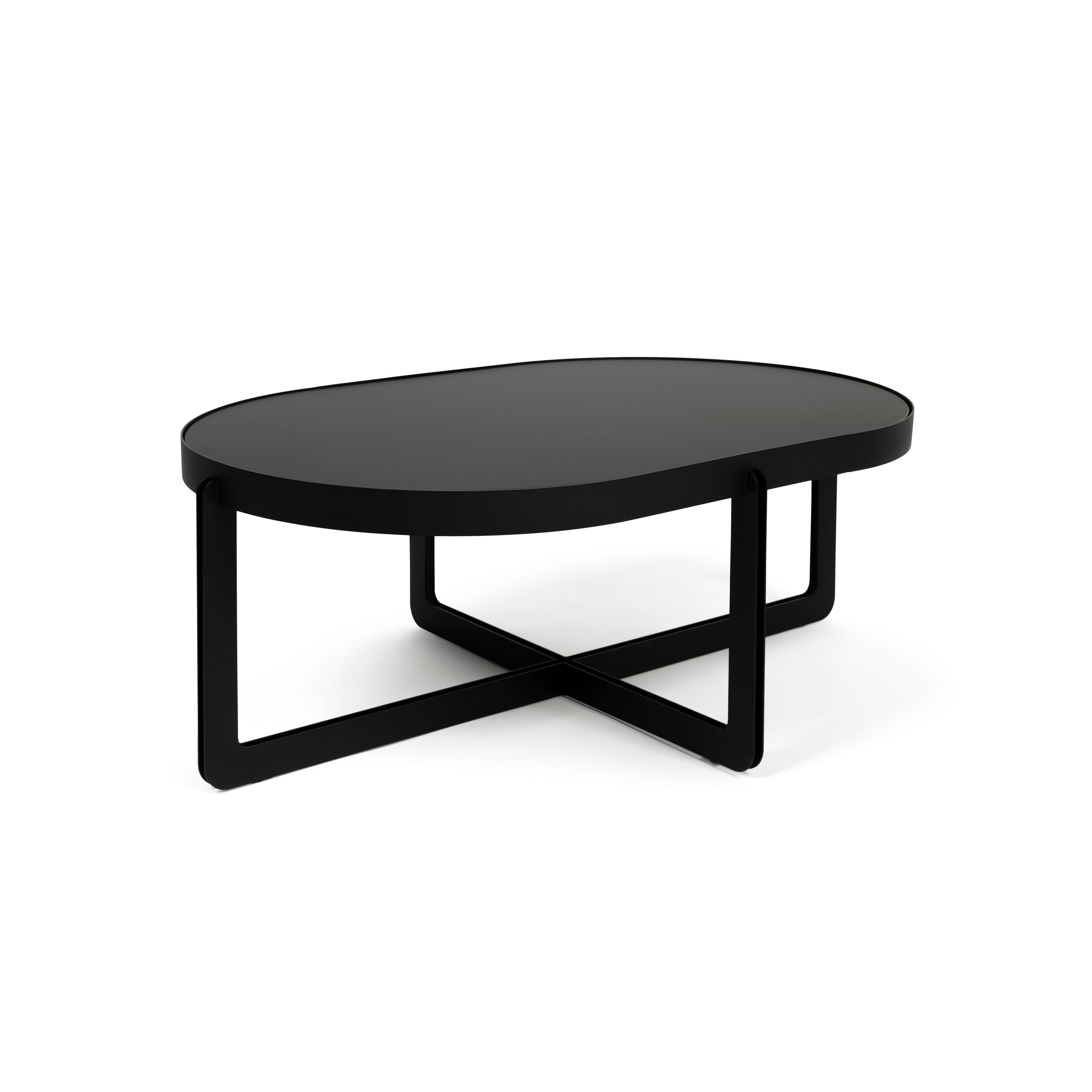 Zuiver Centre Salontafel Ovaal 102x68 cm Zwart