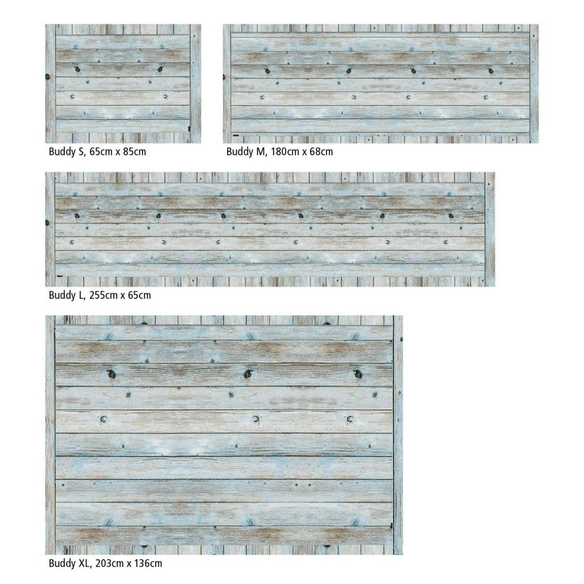 Vinyl Teppich »Mareike«, BxL:180 cm x 68 cm, blau|braun
