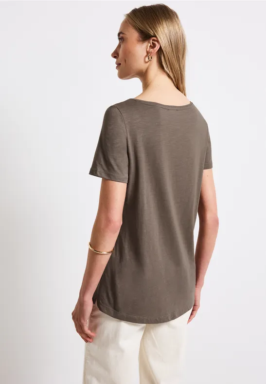 Basic T-Shirt in Unifarbe